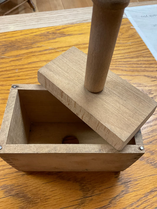 Antique Primitive Butter Mold Press