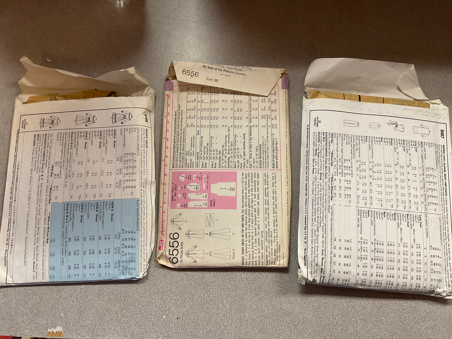 Bundle of 3 Sewing Patterns