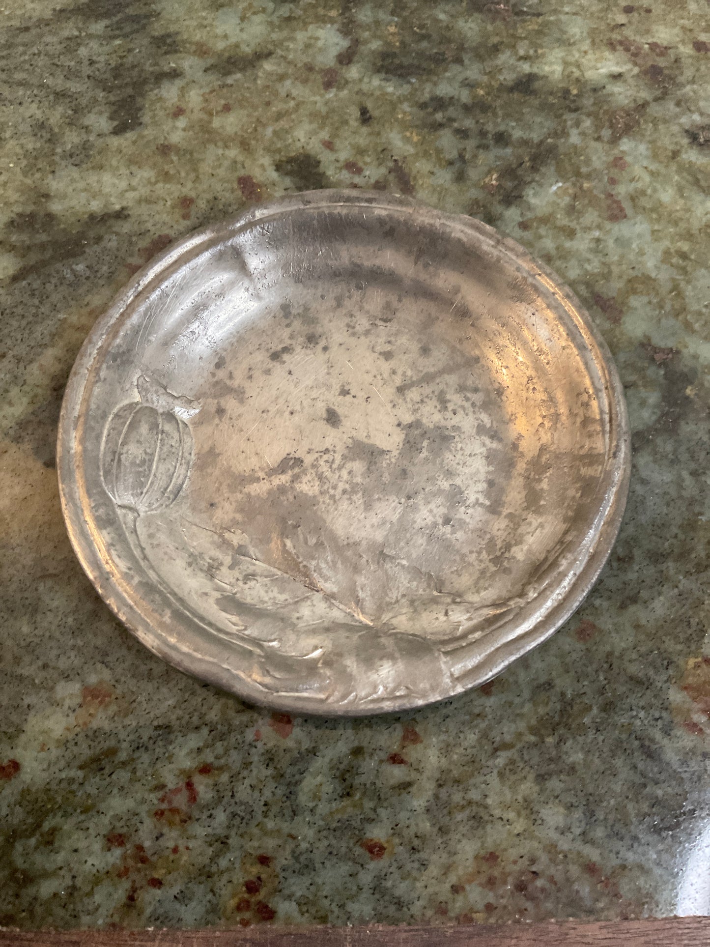 Vtg Kayserzinn Pewter 4.25” Plate #4246