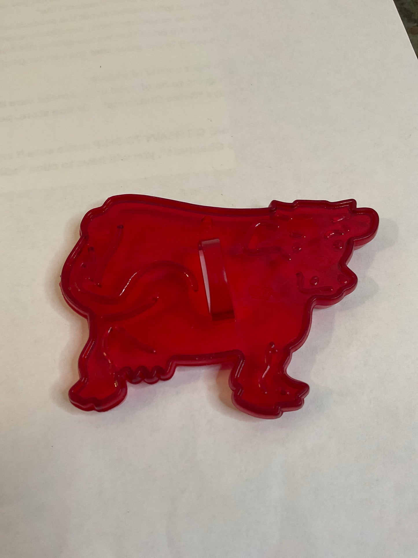 Plastic Cow Cookie Cutter