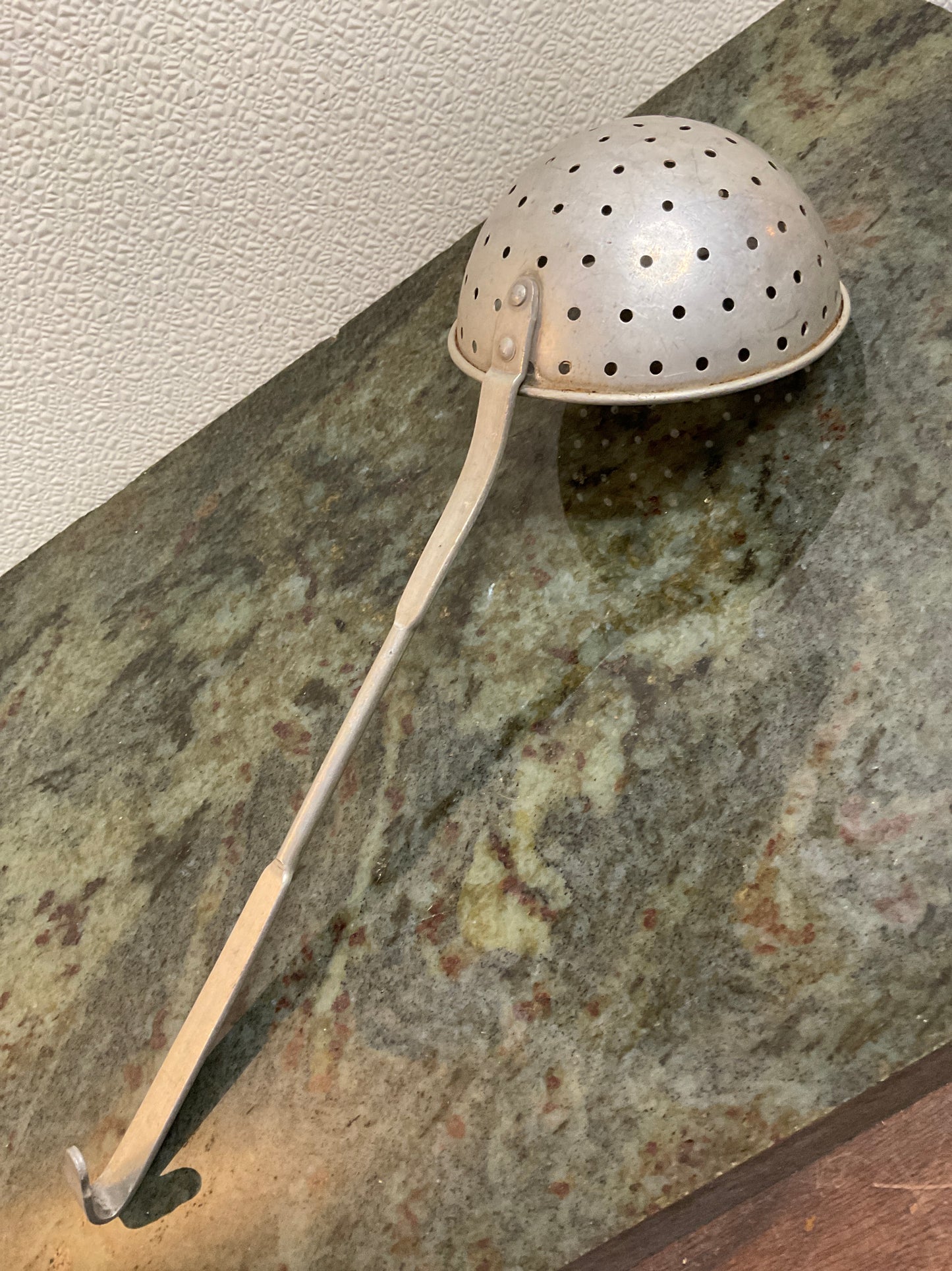 Vtg Aluminum Strainer/Skimmer Dipper