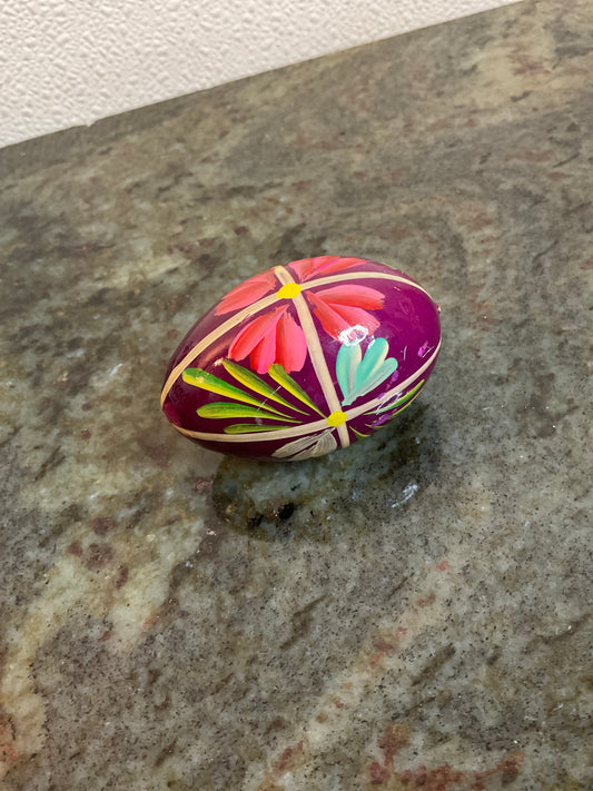 Hand Painted Wood Egg