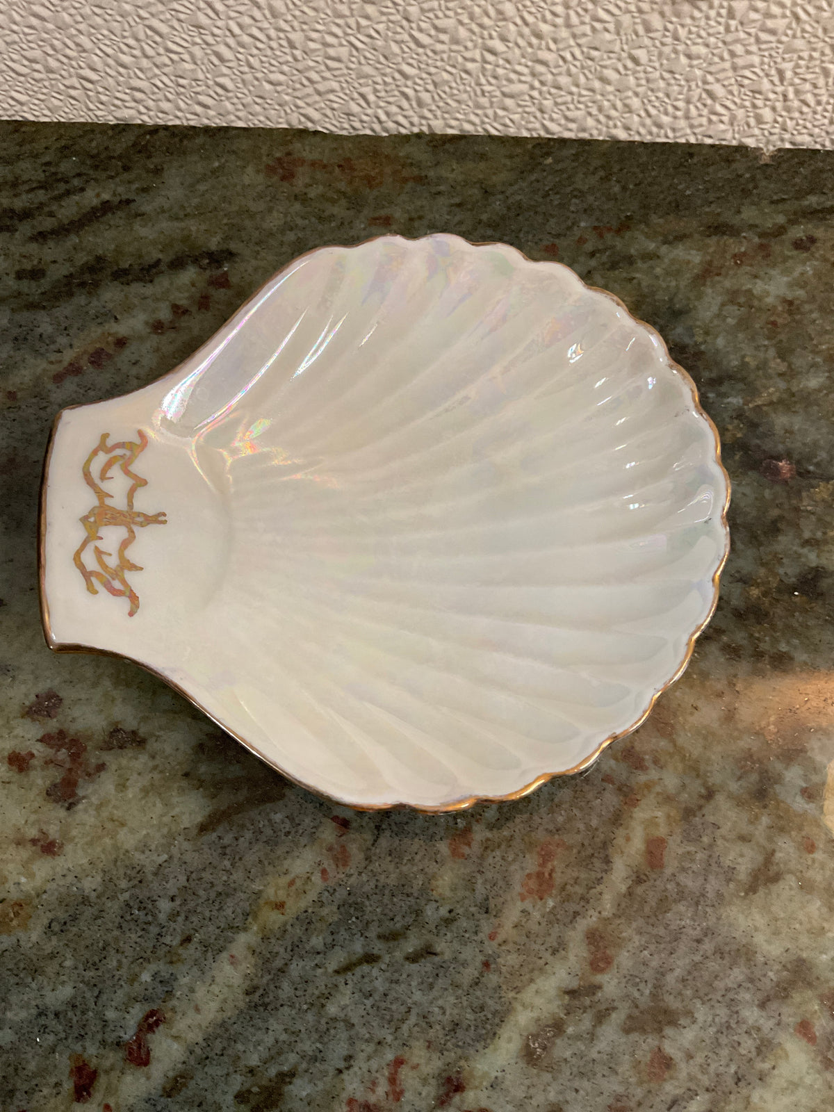 Porcelain Shell Trinket Dish
