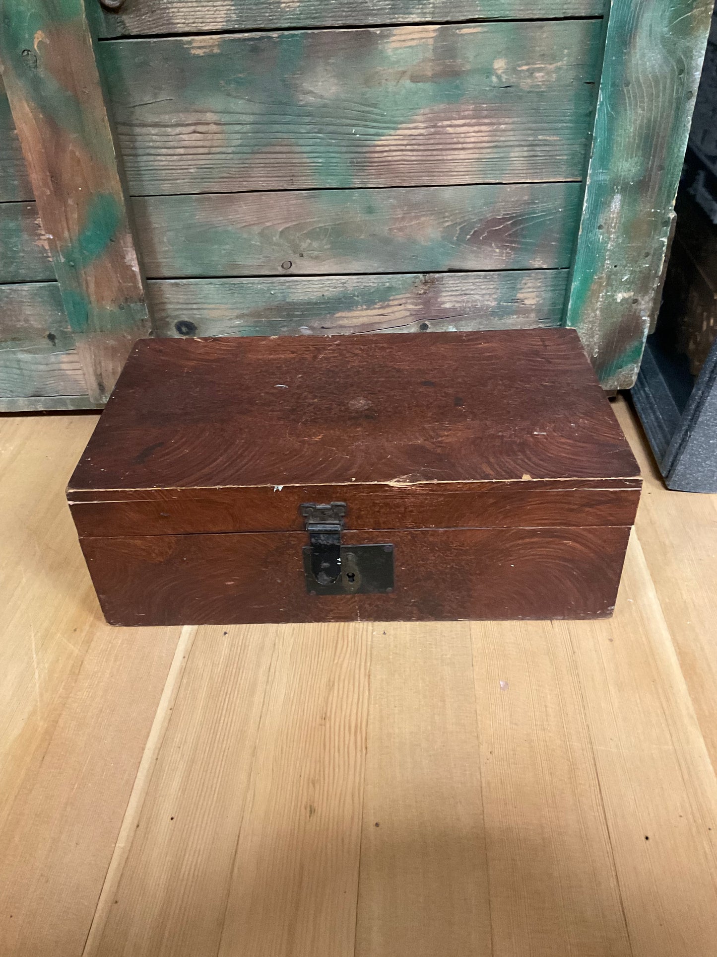 19th Century Grain Painted Document Box