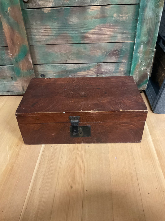 19th Century Grain Painted Document Box