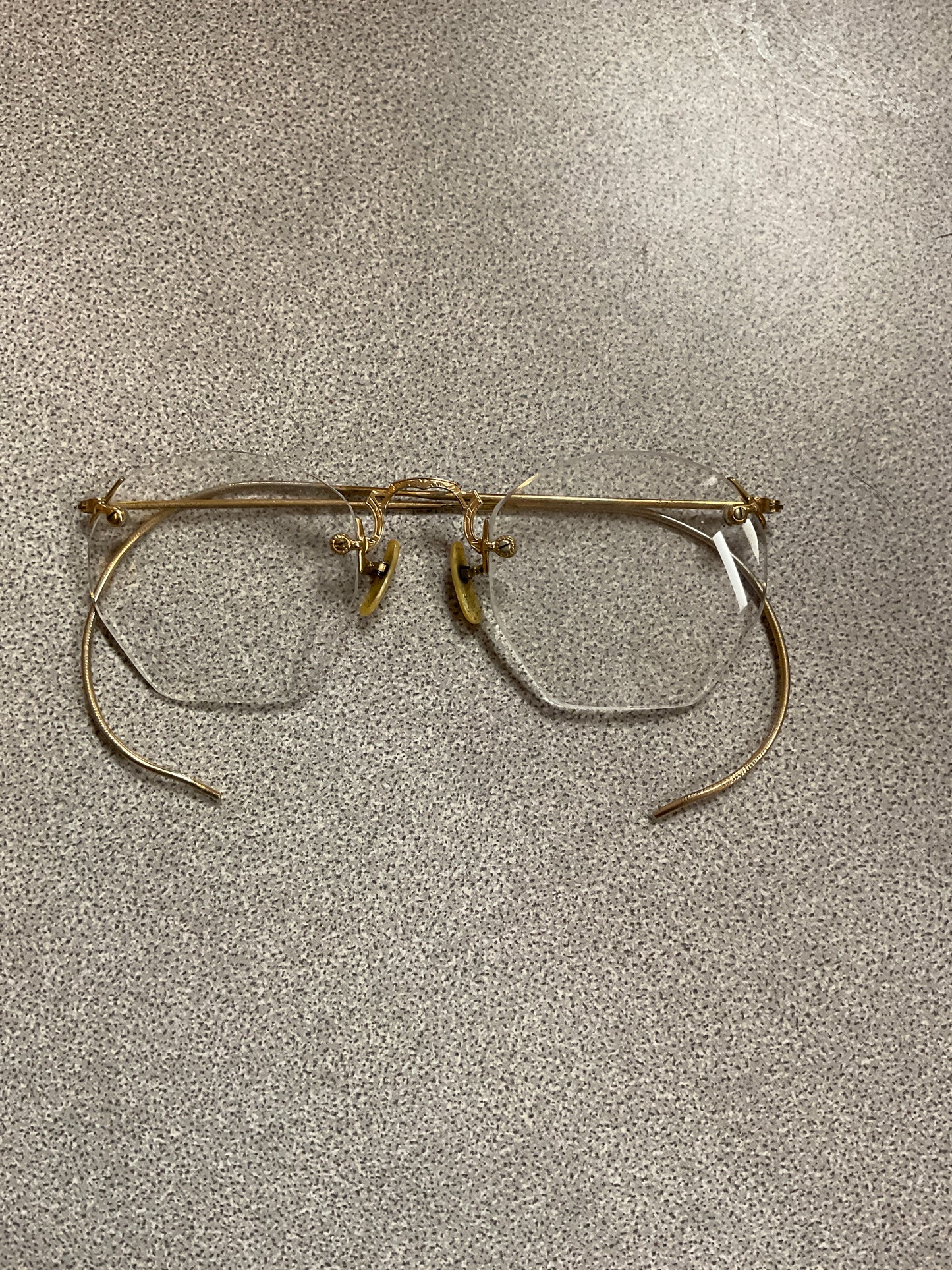 Vintage 12K Gold filled Rimless Eyeglasses