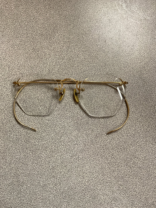 Vintage 12K Gold filled Rimless Eyeglasses