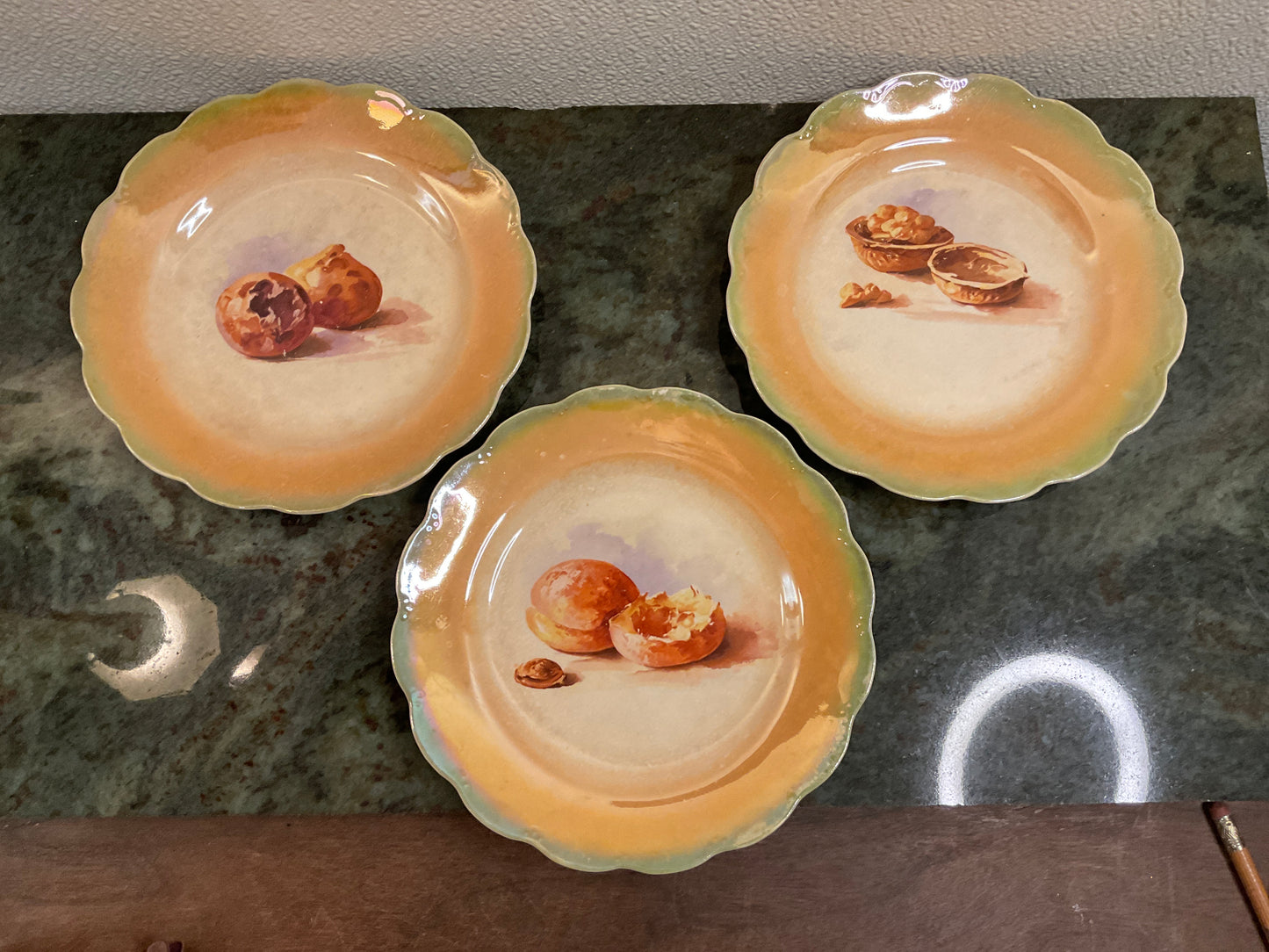 Kroger Set of 3 ‘Nut/Shell’ Plates