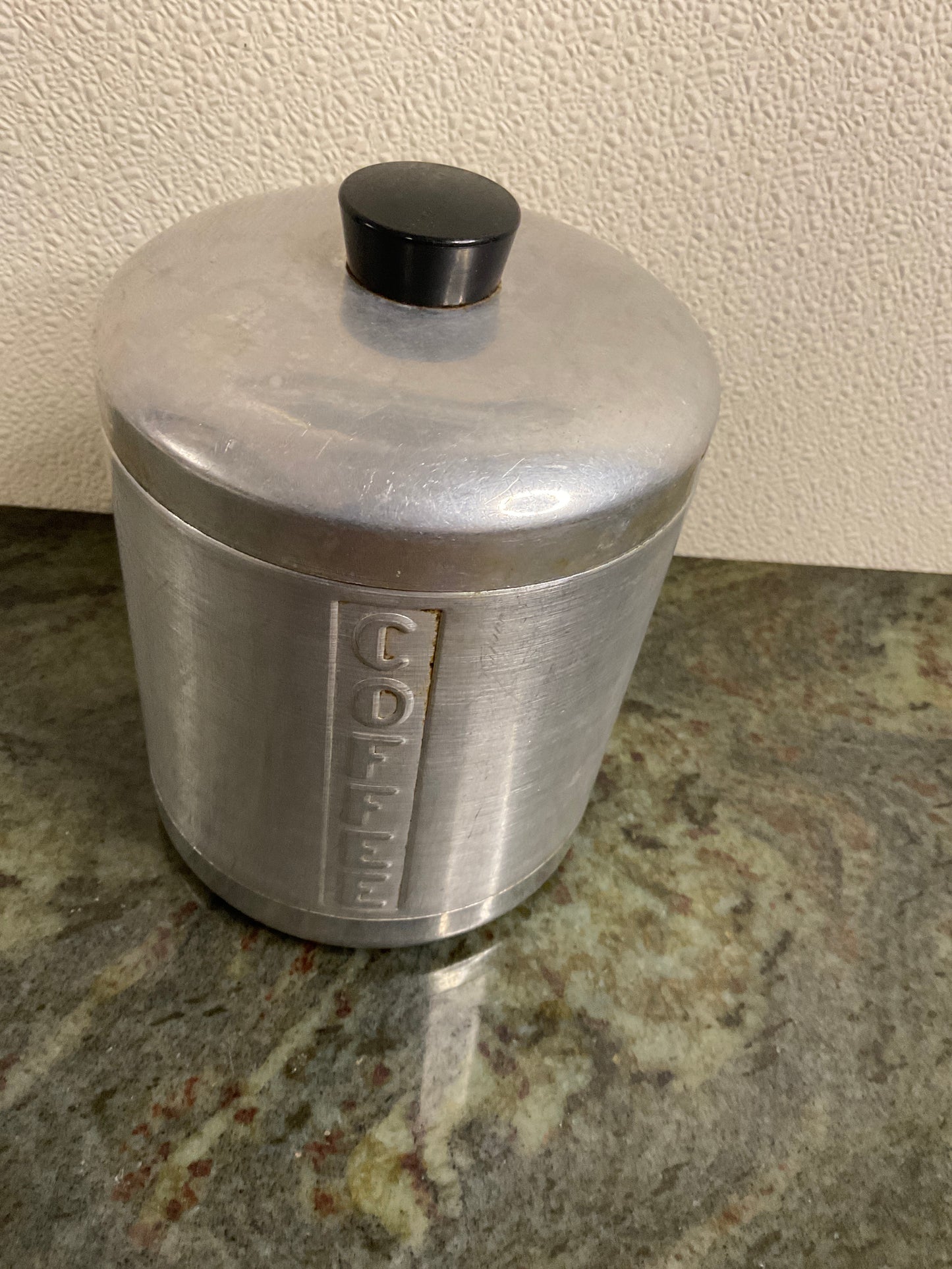 Vintage Aluminum Coffee Canister