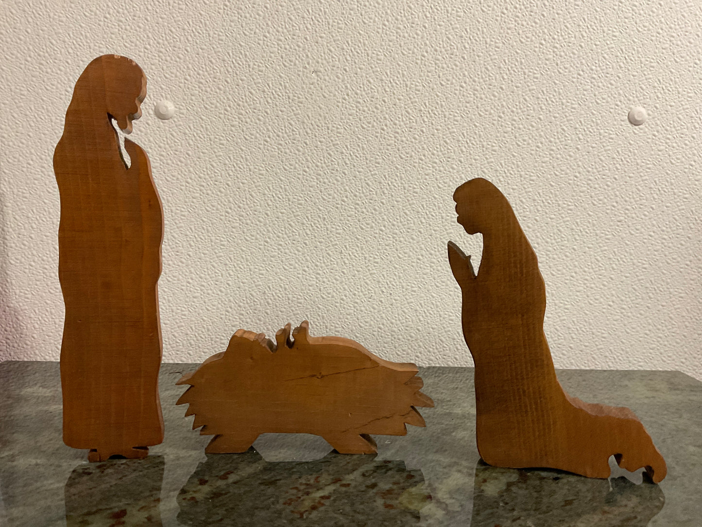3 Pc. Wooden Nativity Set