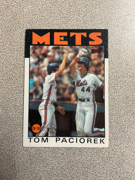 Baseball Card-Tom Paciorek