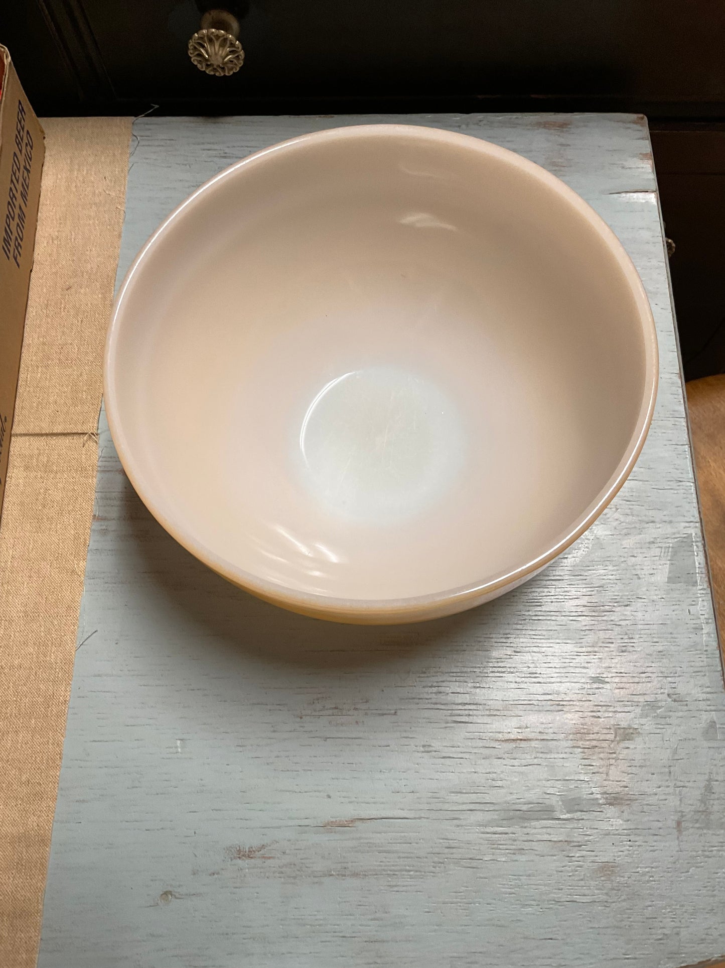 Fire King Bowl Peach Luster