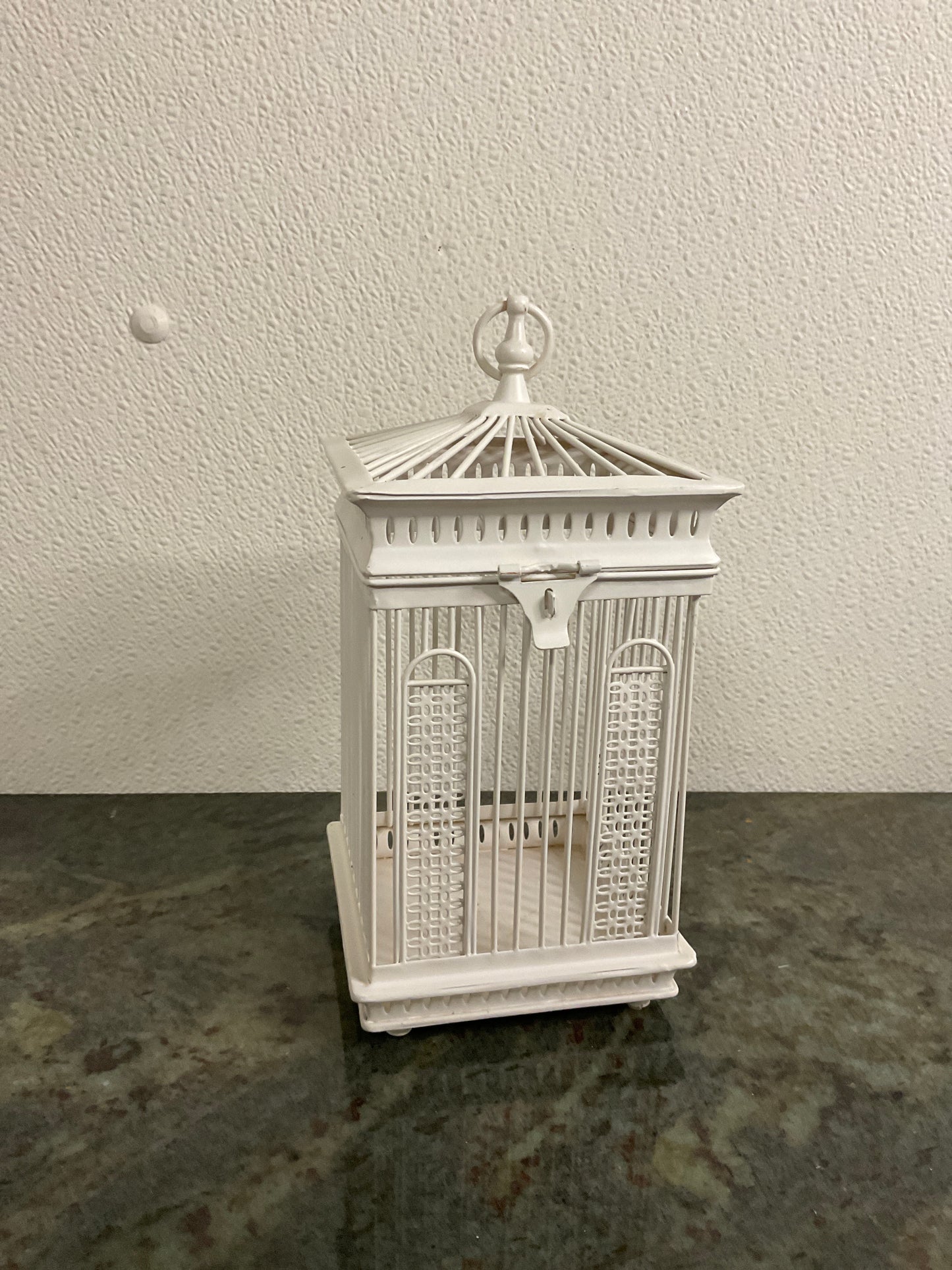 Ivory Decorative Bird Cage 9”