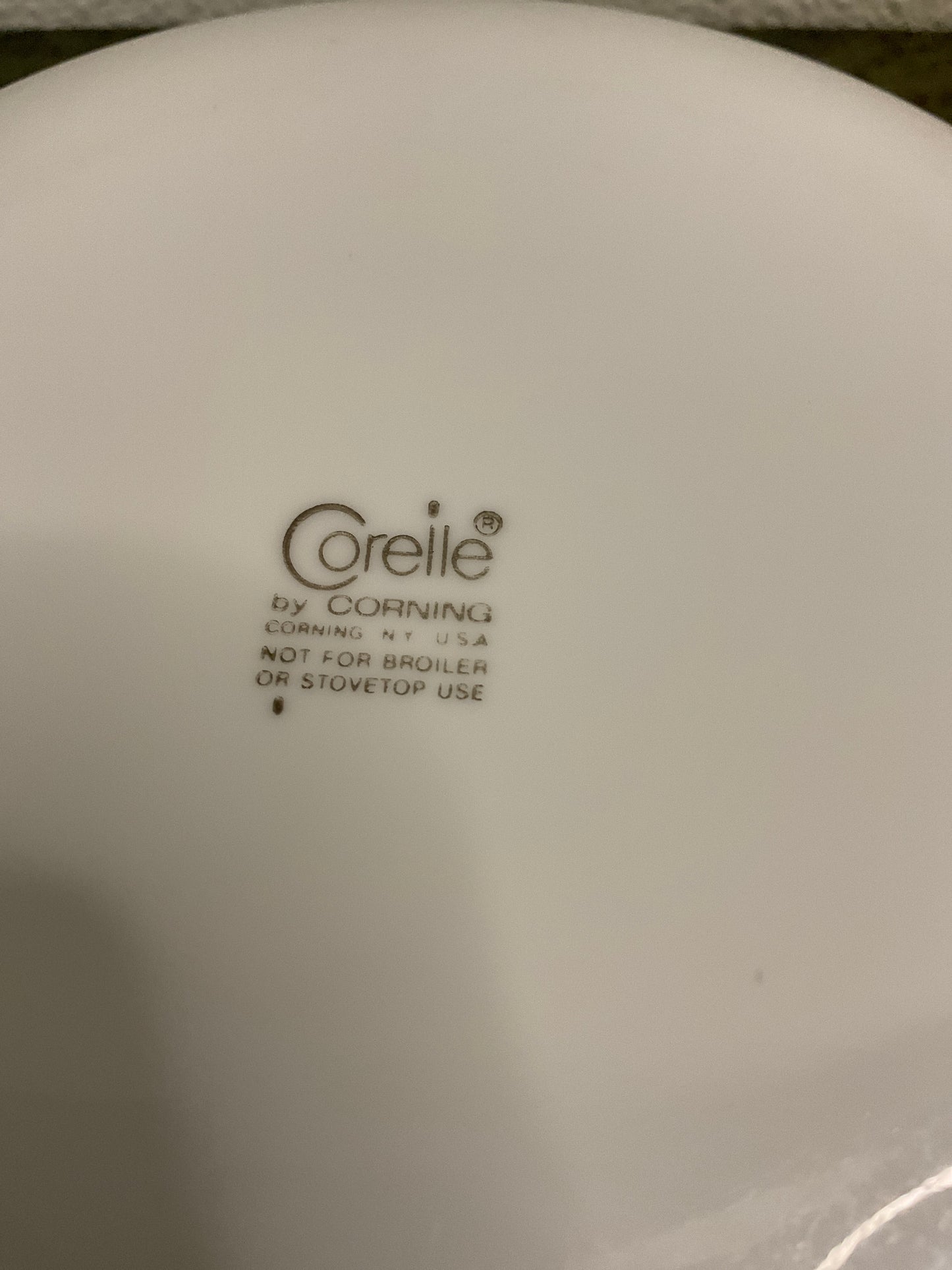 Corelle by Corning Serving Bowl with Brown line around rim