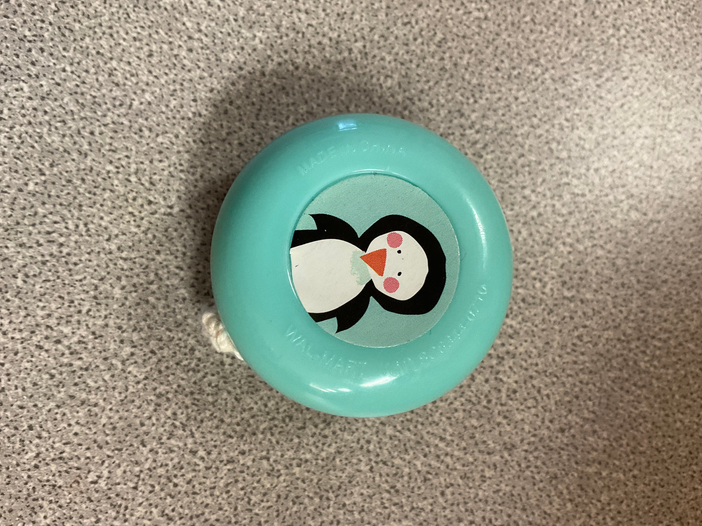 Holiday Turquoise with Penguin Mini Yo-Yo