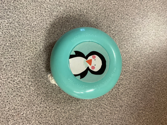 Holiday Turquoise with Penguin Mini Yo-Yo