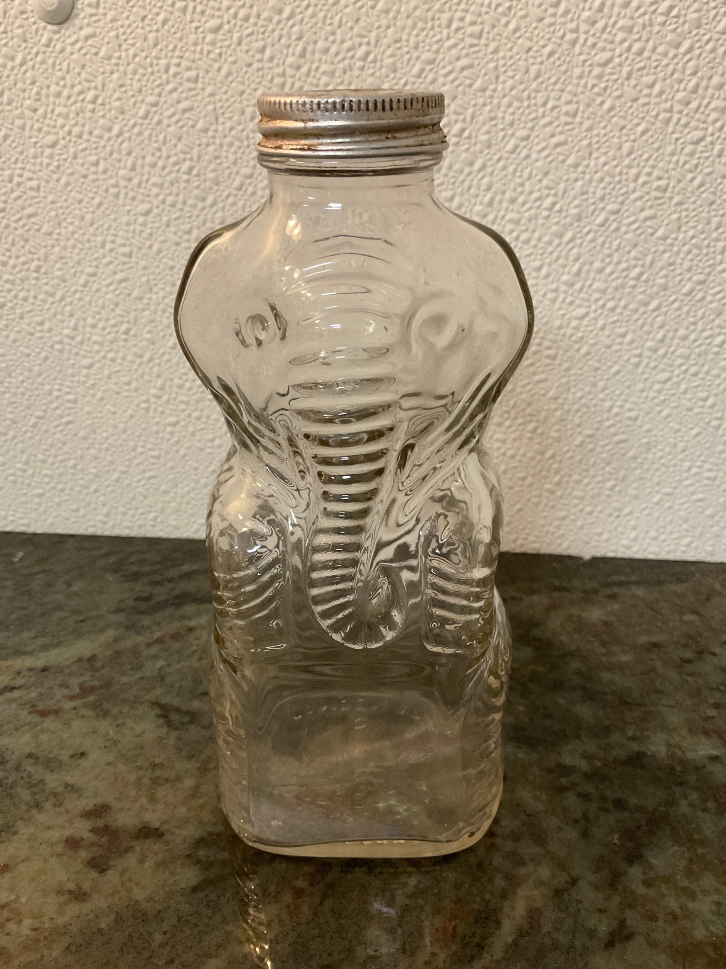 Grapette Glass Elephant Syrup Bottle Bank