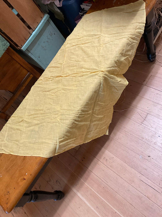 Gold/Yellow Cloth Tablecloth 32” x 32”