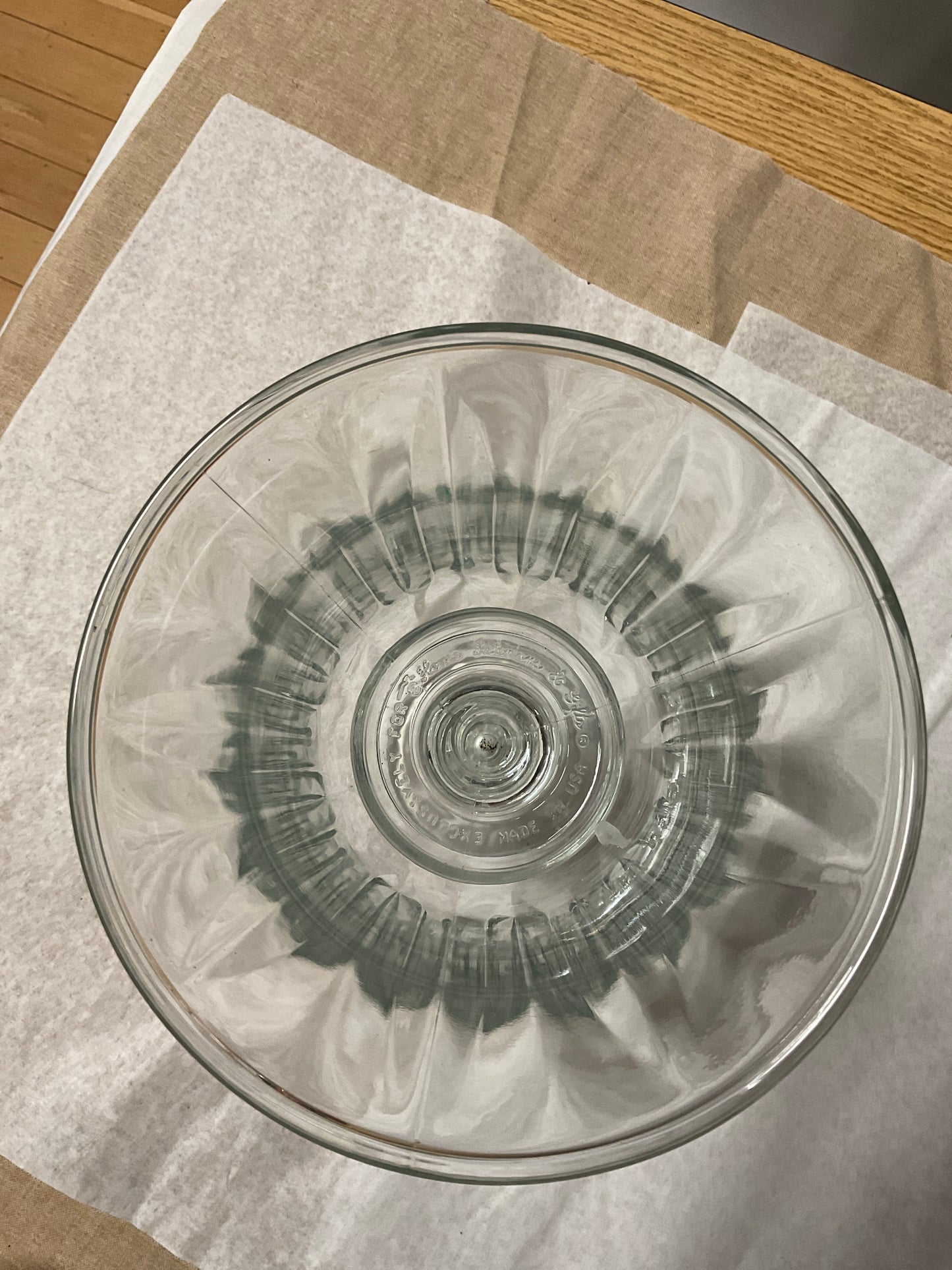 Vintage Home Interiors Hurricane Glass Vase