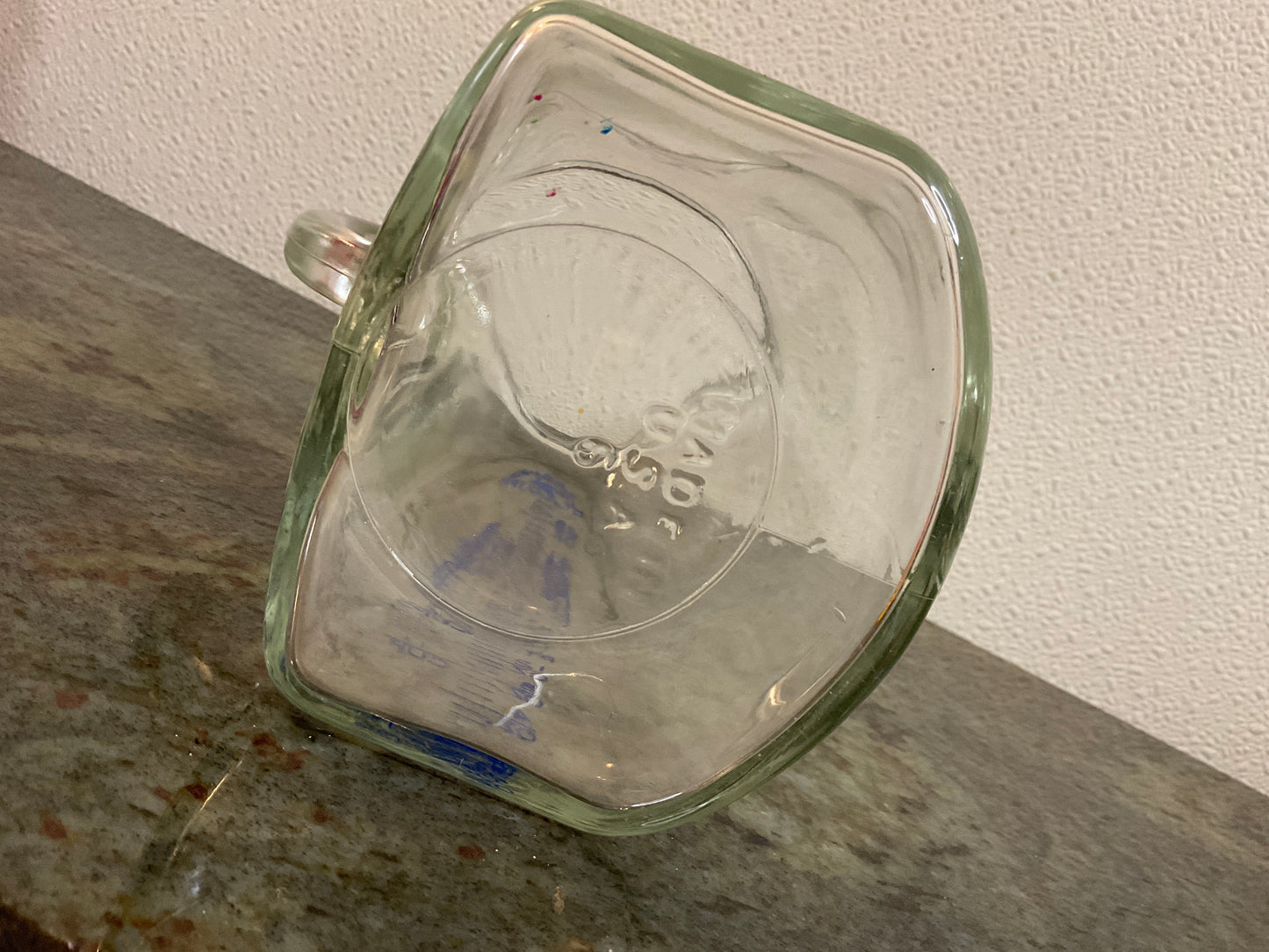Vintage Stork Glass Baby Formula Measuring Pitcher