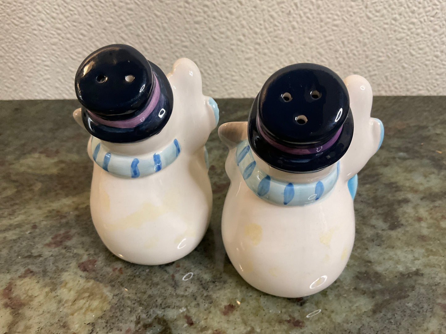 Vintage Snowman Salt & Pepper Shaker Set