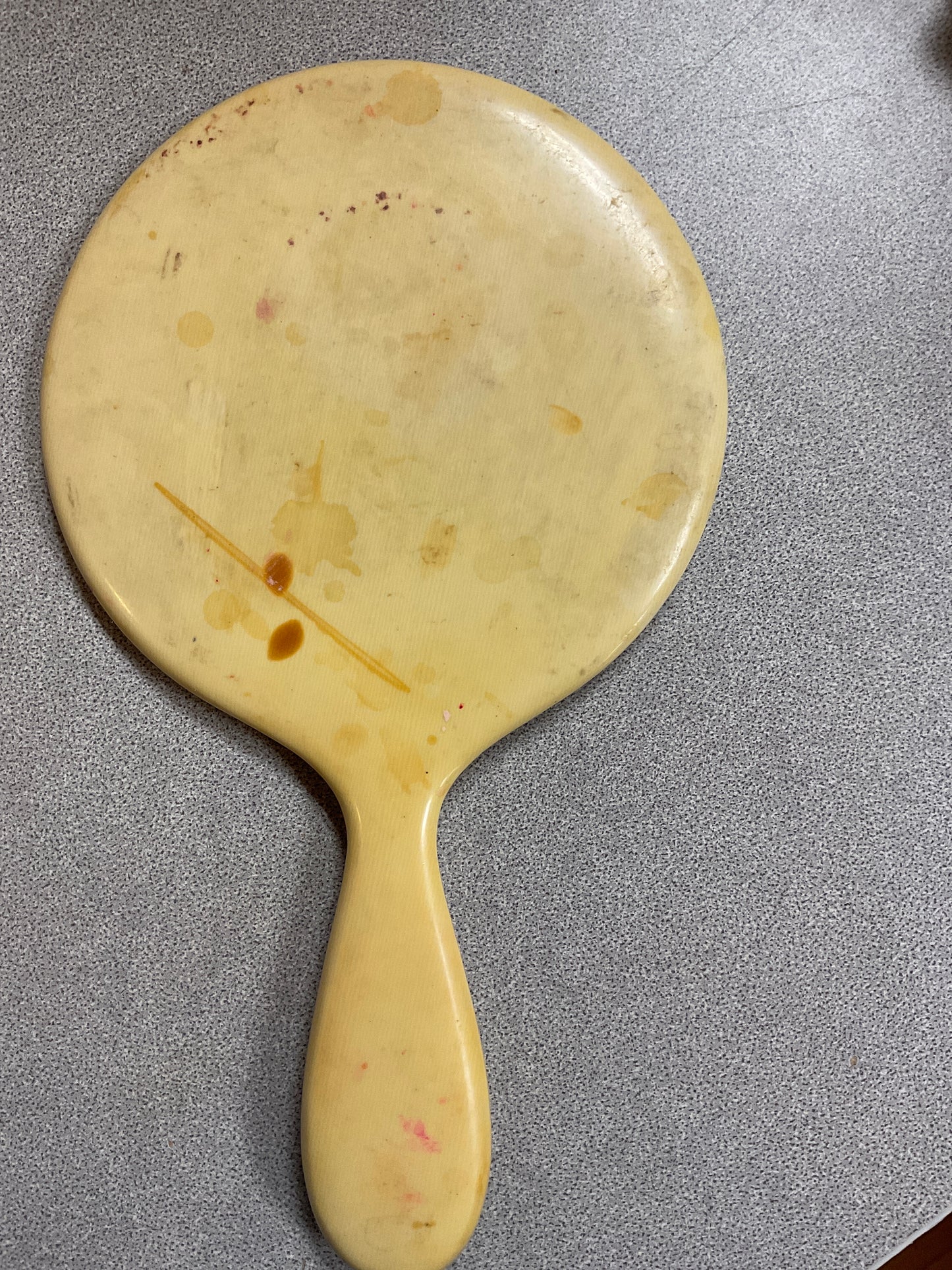 Vintage Celluloid Hand Mirror