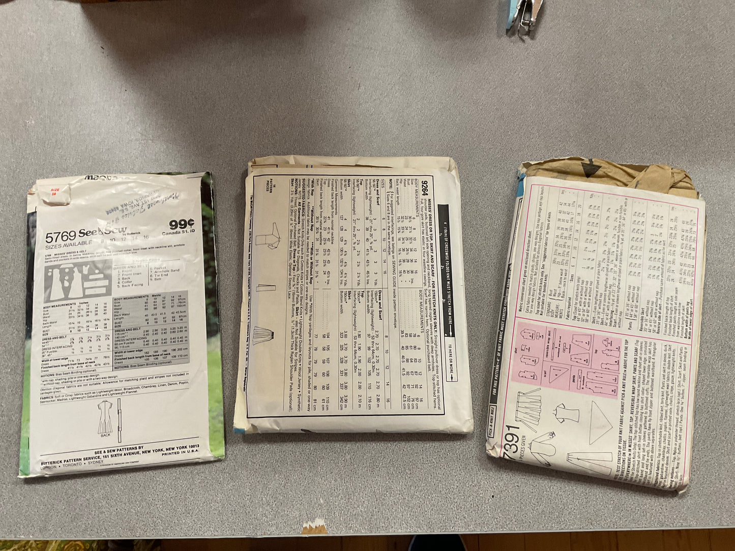 Bundle of 3 Sewing Patterns