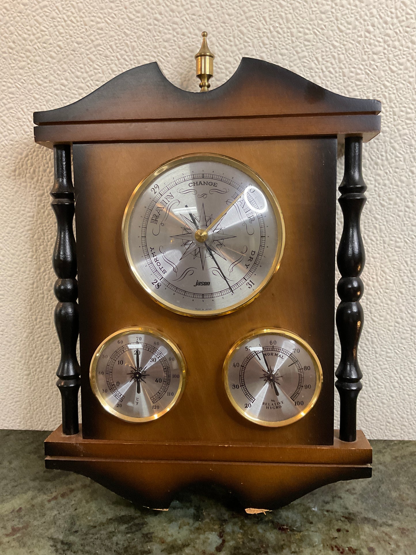 Vtg Jason Wall Barometer made in Japan