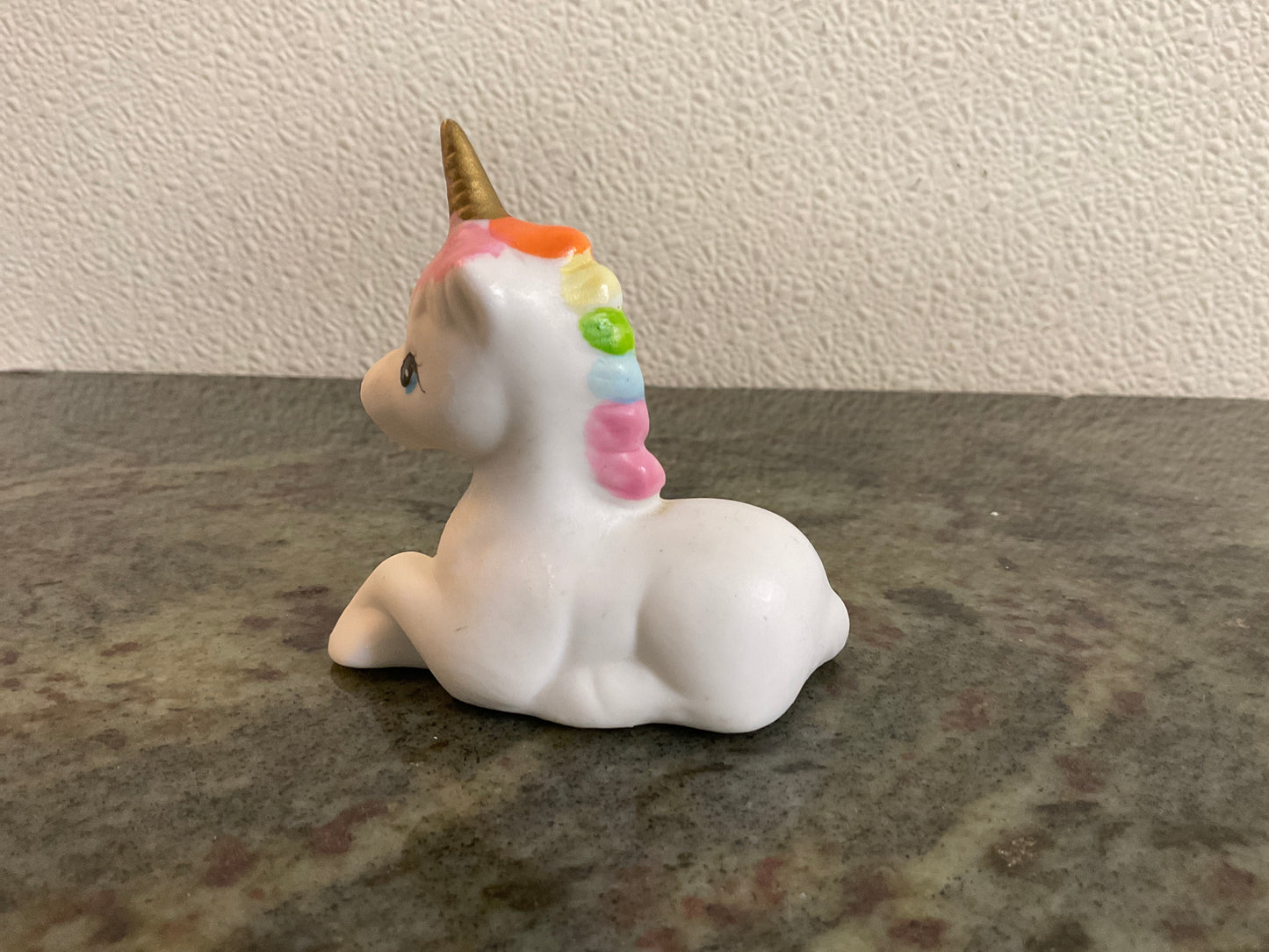 Ceramic Unicorn With Rainbow Mane