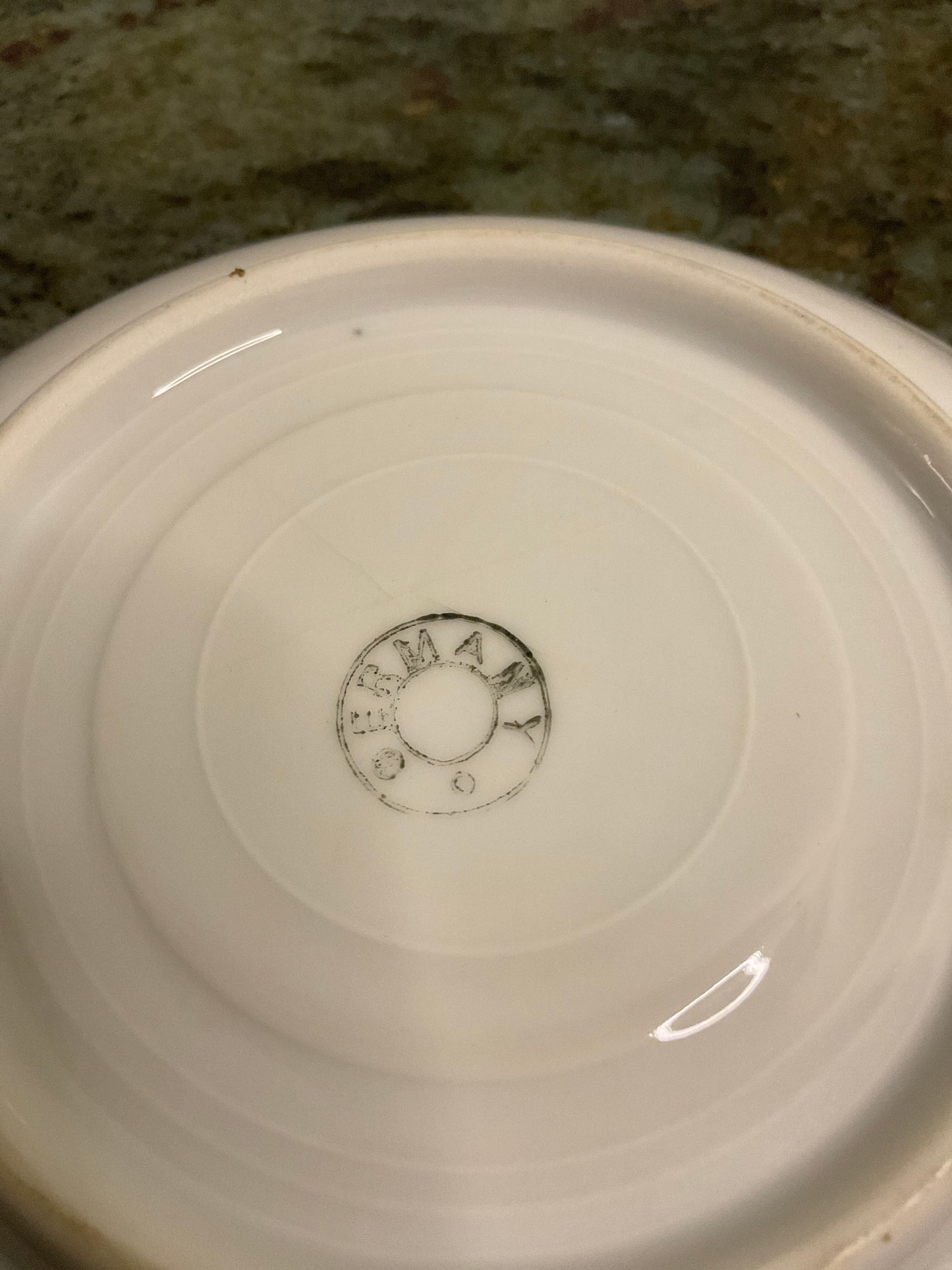 Pink Rose design Saucer made in Germany