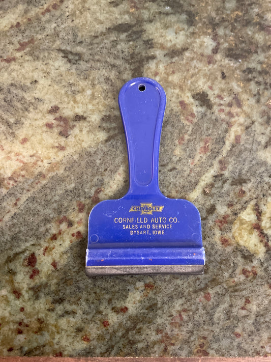 Vintage Chevrolet Advertising Ice Scraper