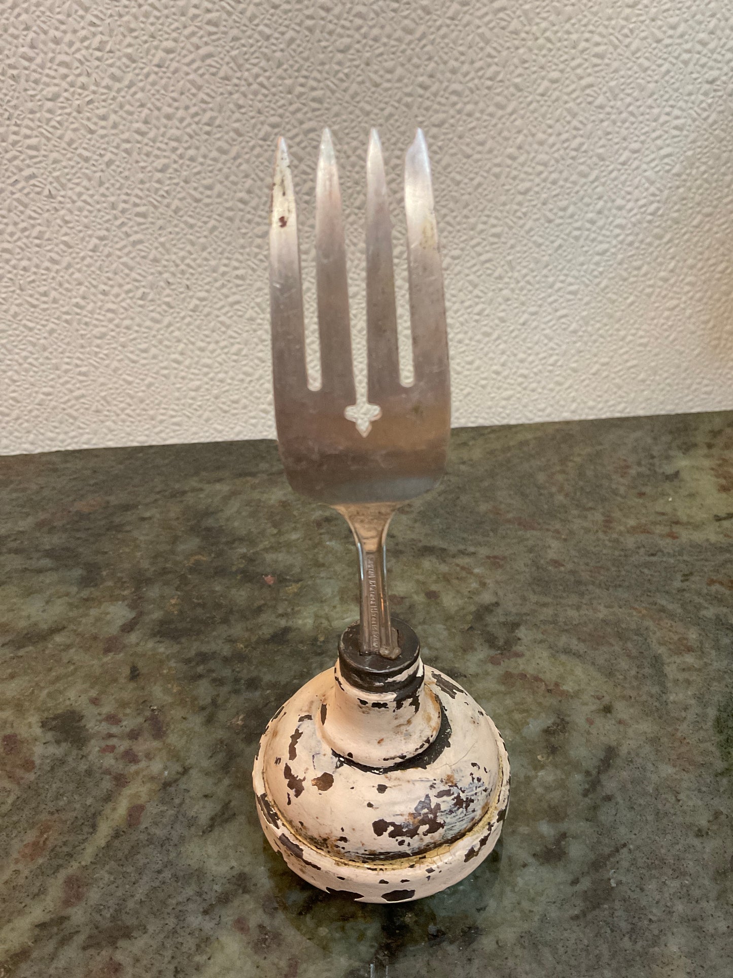 Upcycled Fork/Door Knob Card Holder