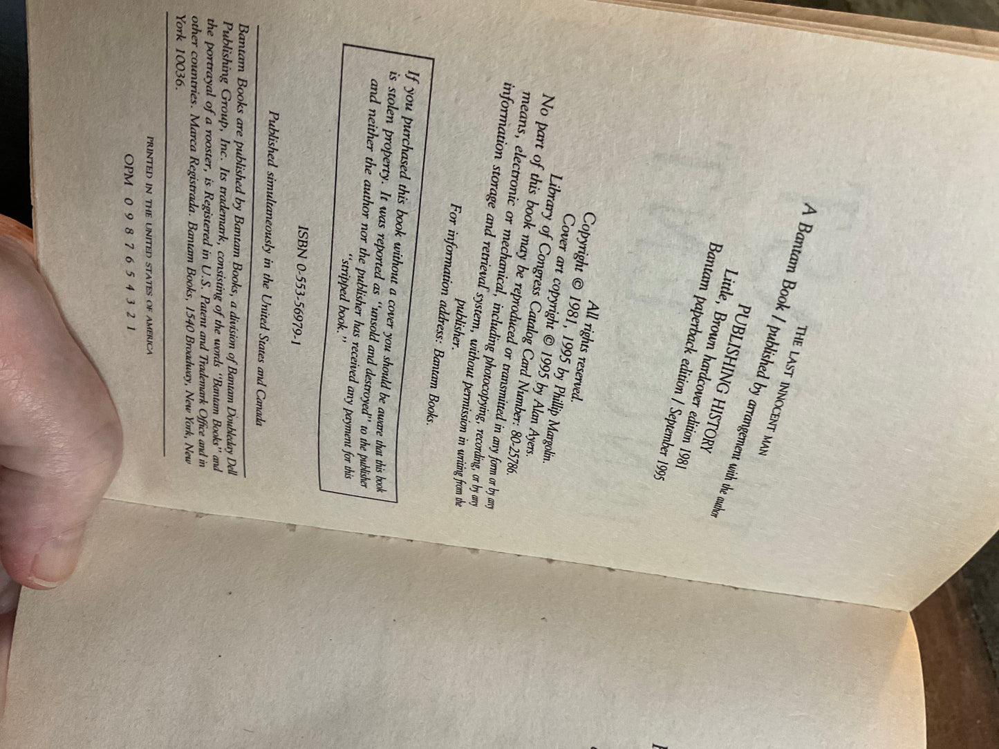 Book 1995 The Last Innocent Man