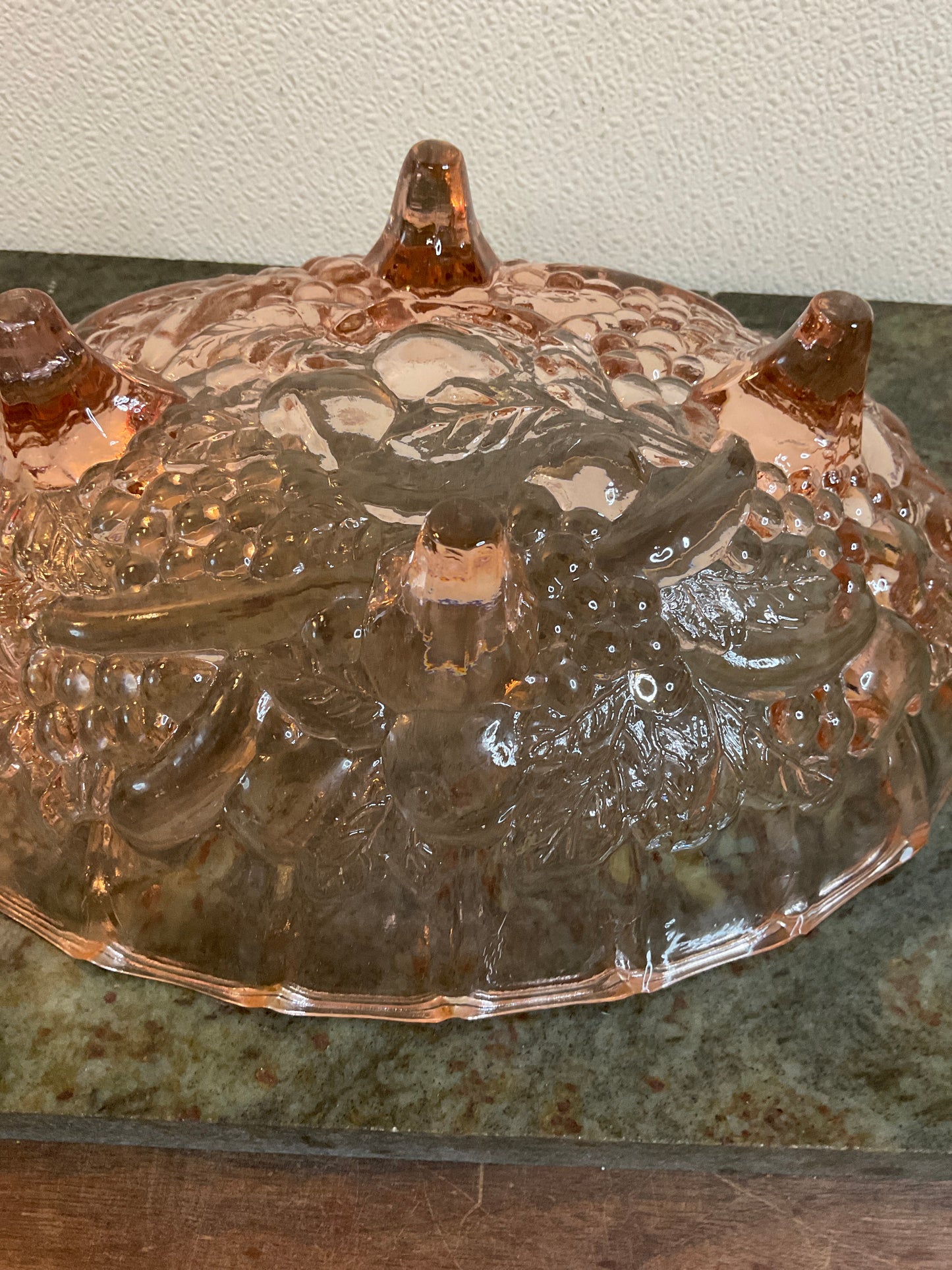 Indiana Glass Oval Four Footed Fruitbowl