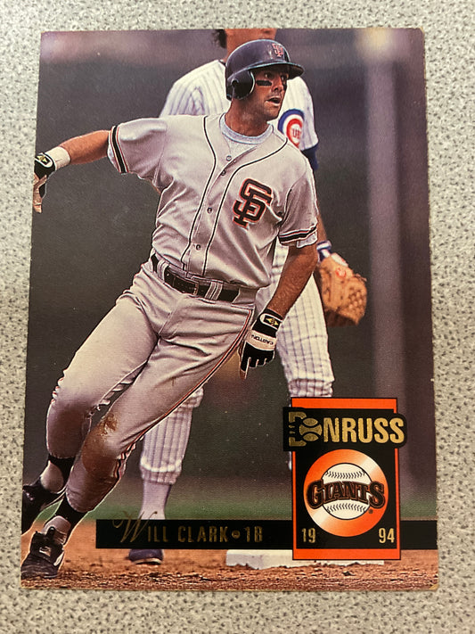 Baseball Card Will Clark