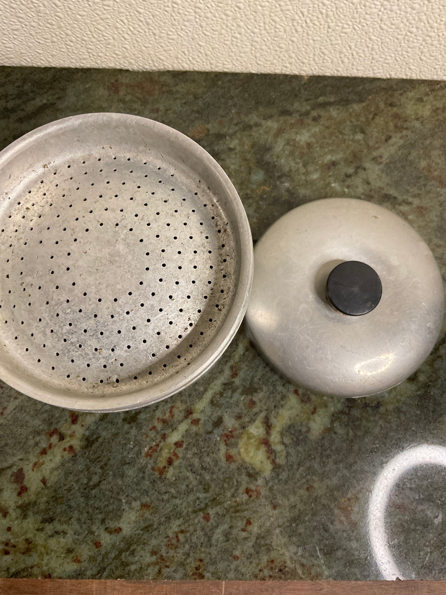 Vintage Aluminum Grease Container