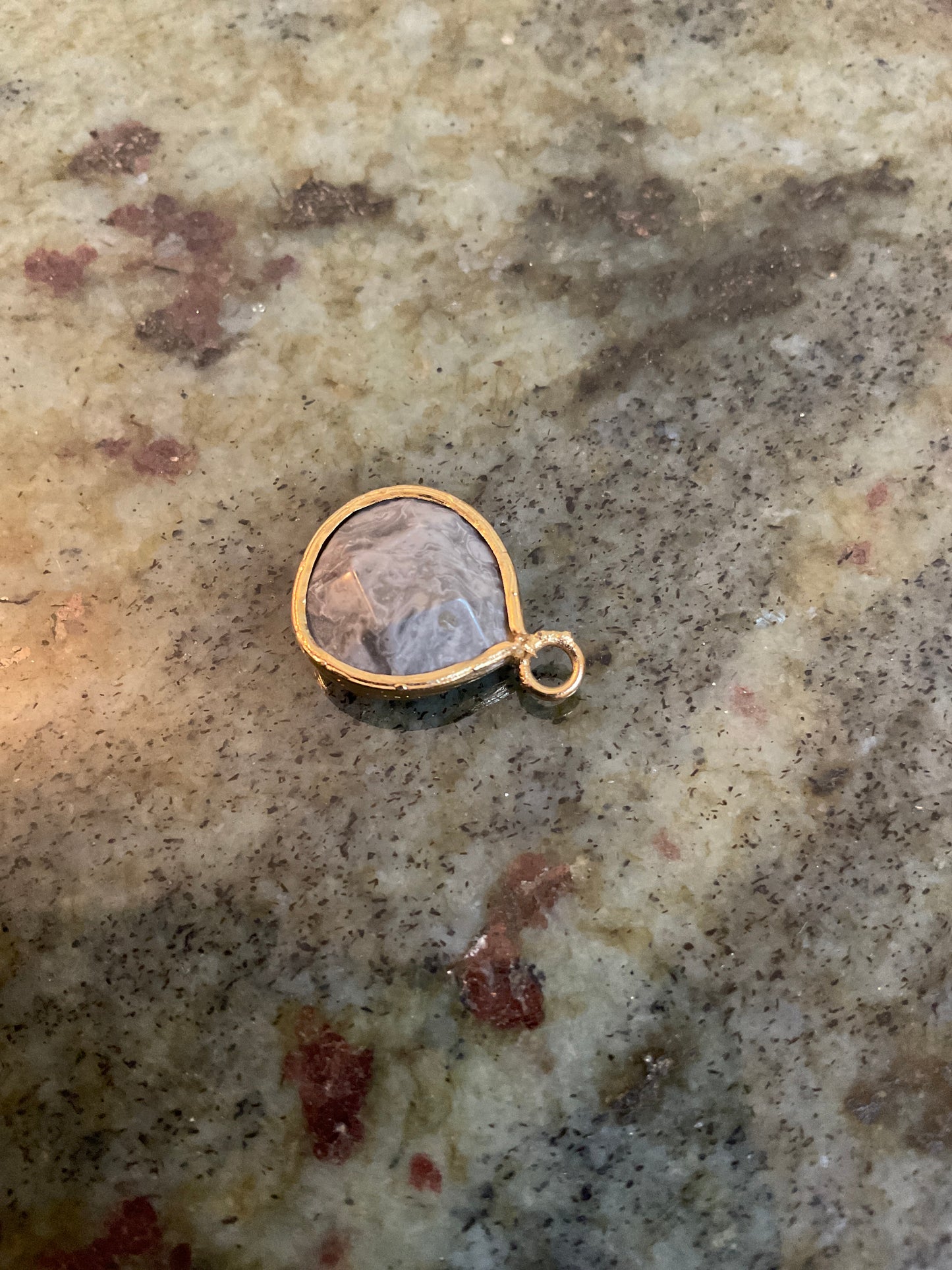 Grey Quartz Charm