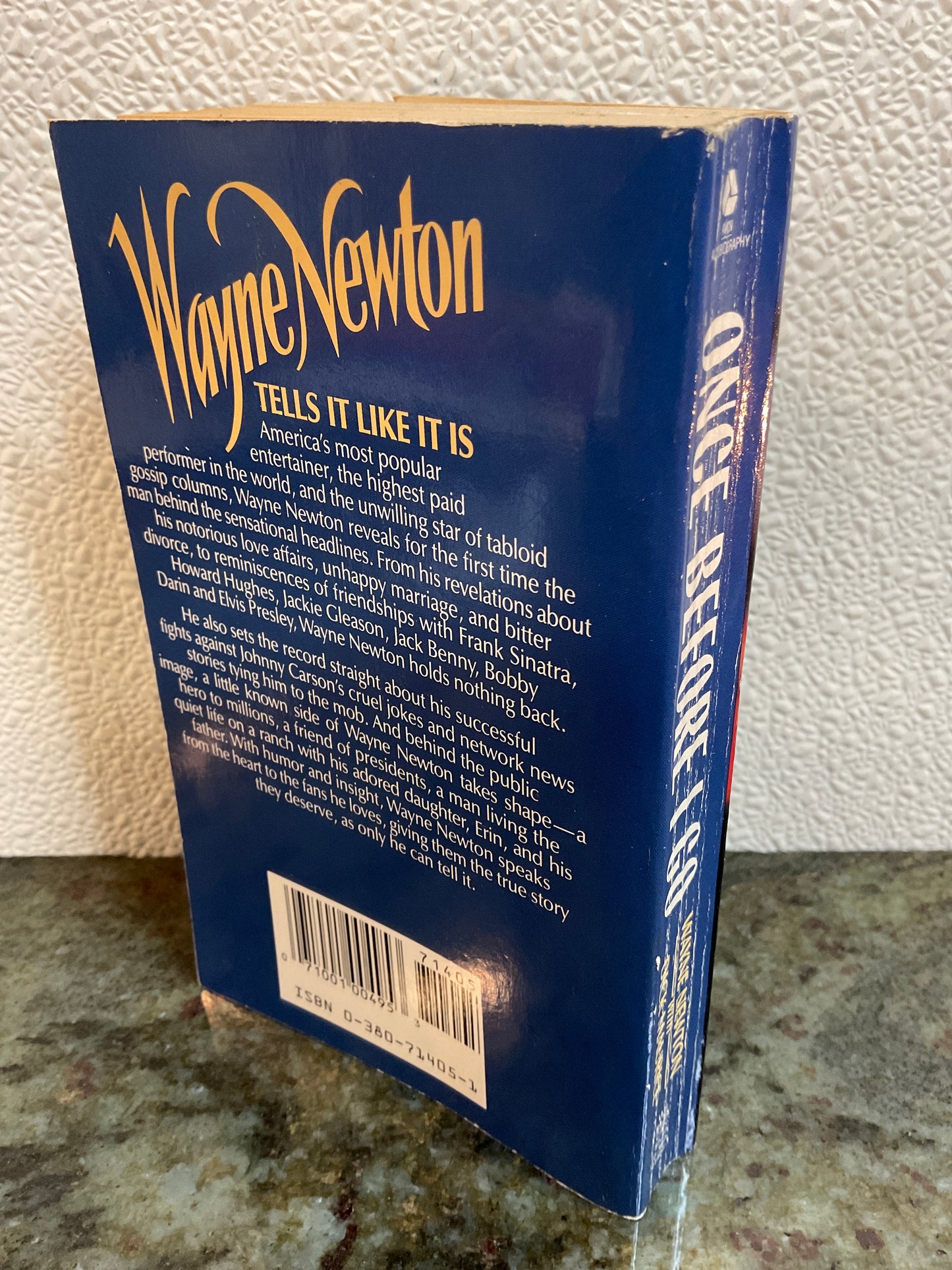 Paperback ‘Wayne Newton Once Before I Go’  1989