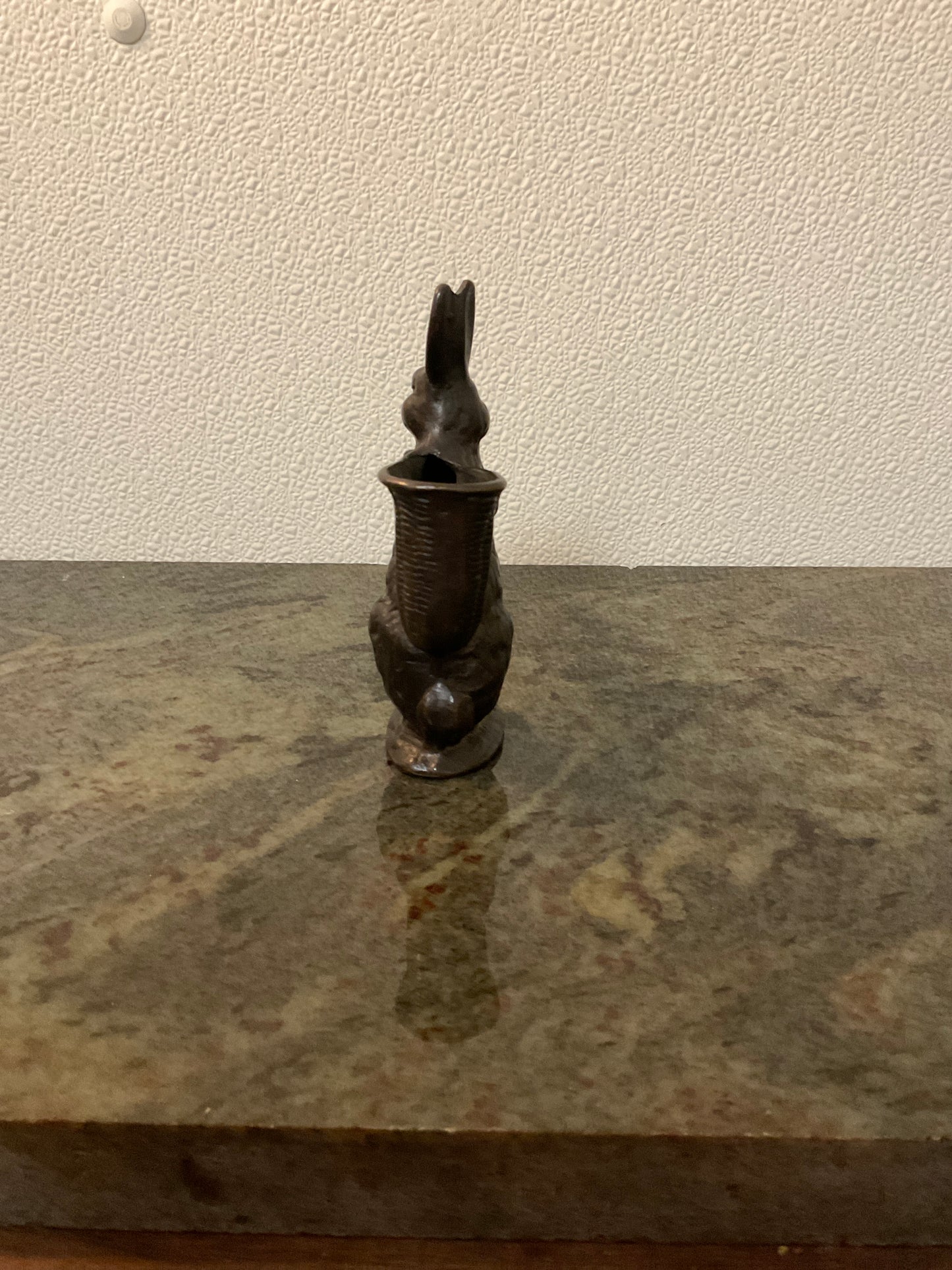 Brass Bunny Match Holder