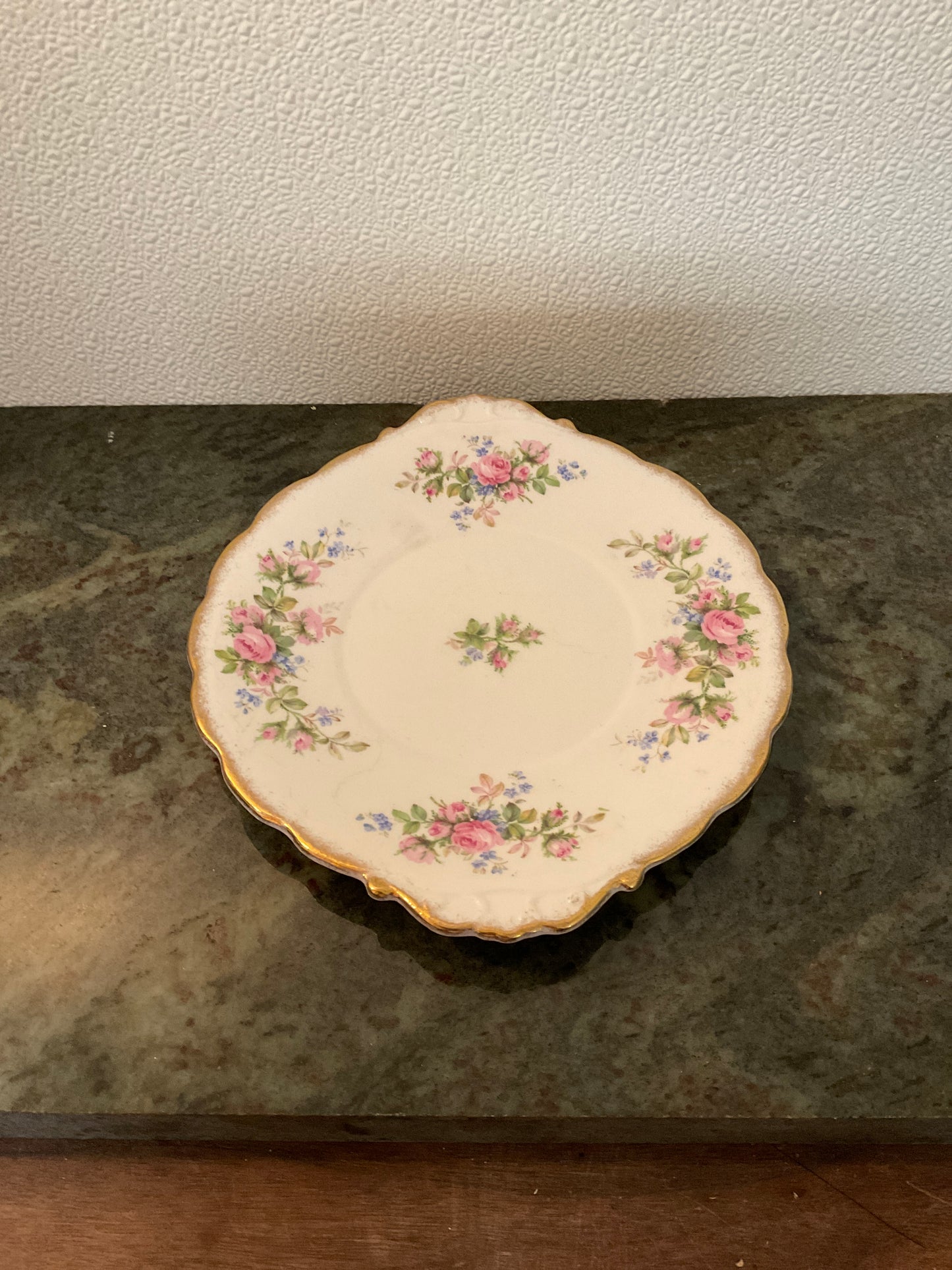 Fine Bone Roslyn China Handled Plate