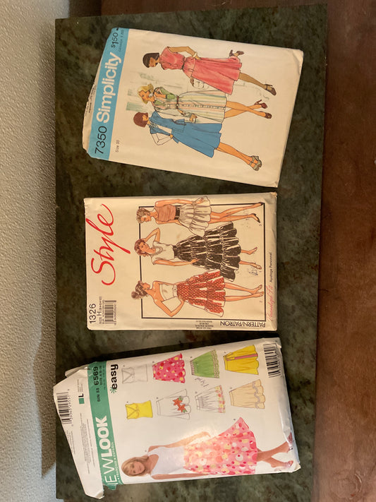 Bundle of 3 Sewing Patterns