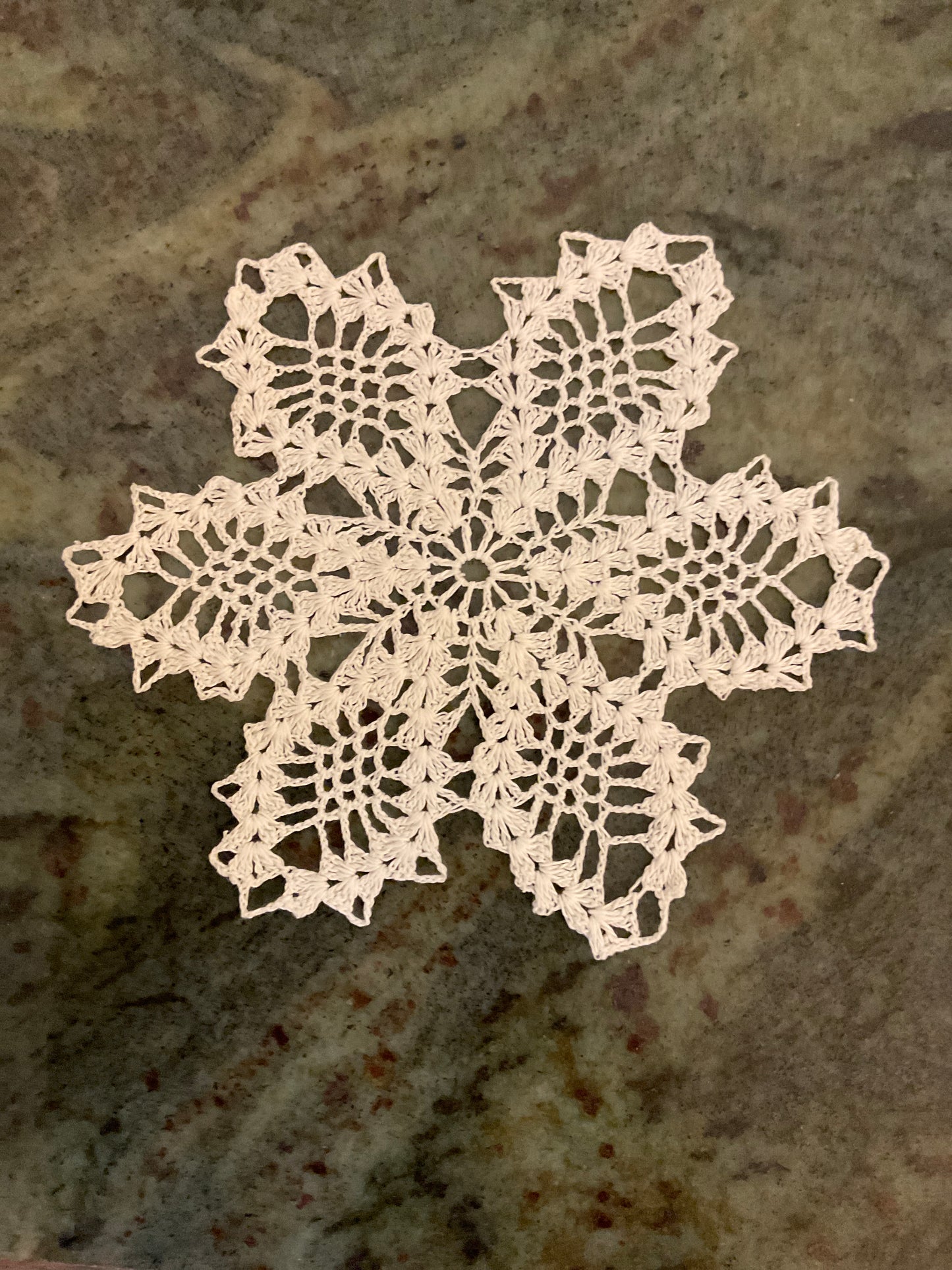 Crocheted Snowflake Doily
