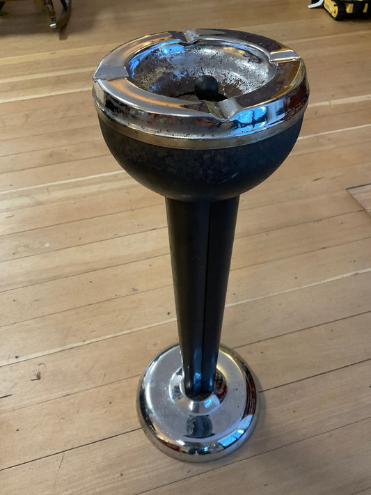 Retro Tall Floor Style Metal Ashtray