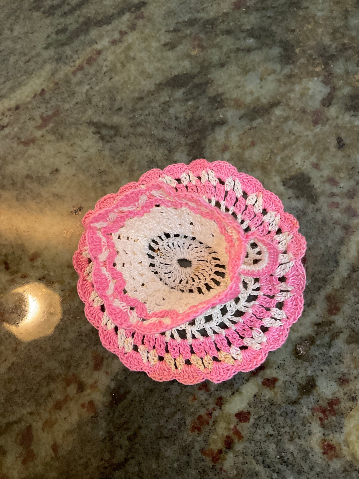 Crochet Lace Teacup/Saucer