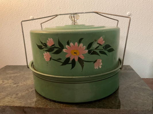 Vintage Metal Cake Carrier