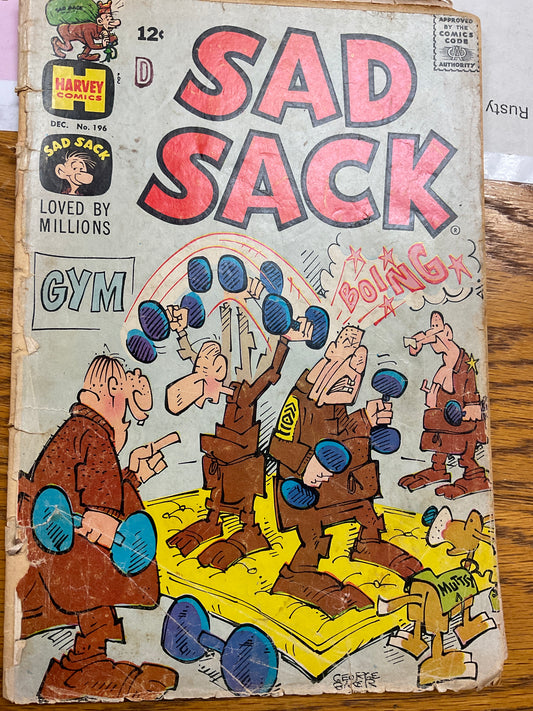 Comic Book Sad Sack #196