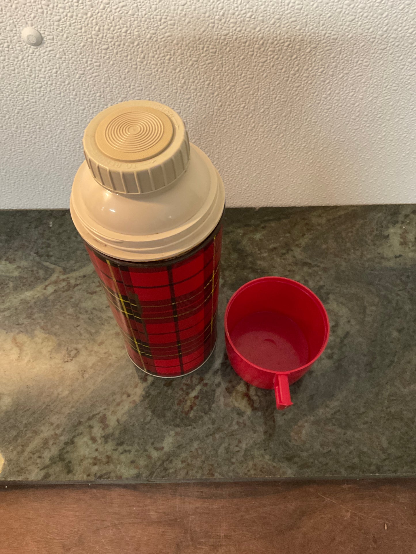 Vintage Plaid Thermos