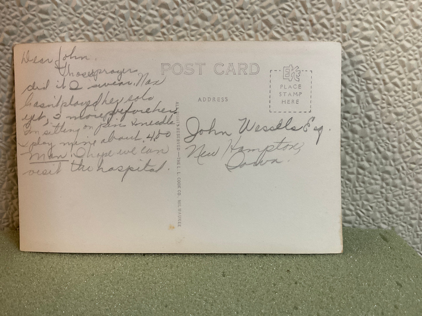 Wapsi Country Club post card
