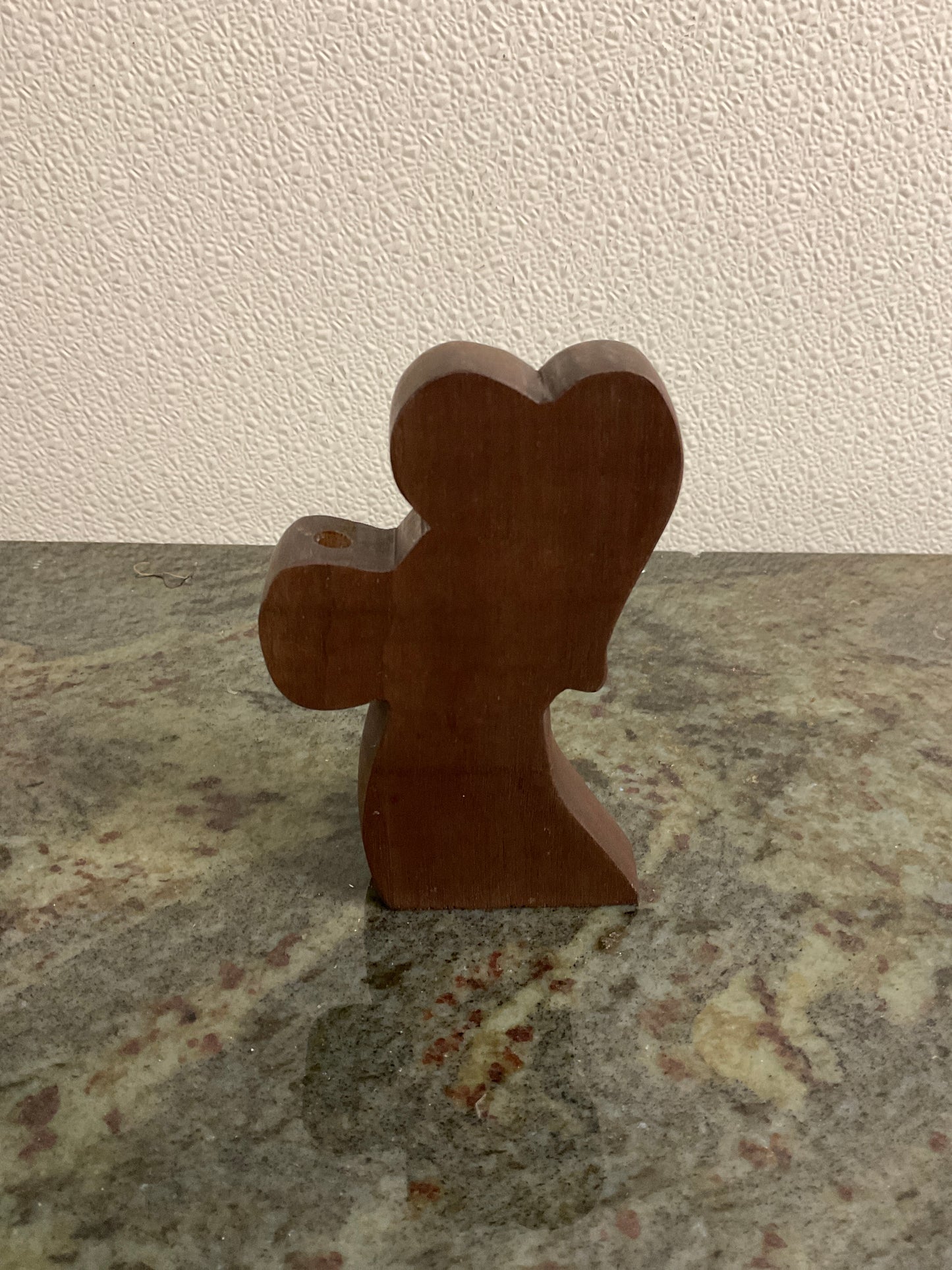 Wooden Angel Candle Holder-Medium