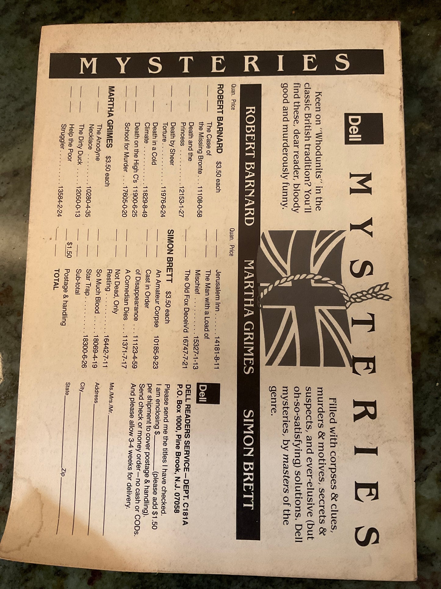 Dell Crossword Puzzles Magazine May 1986
